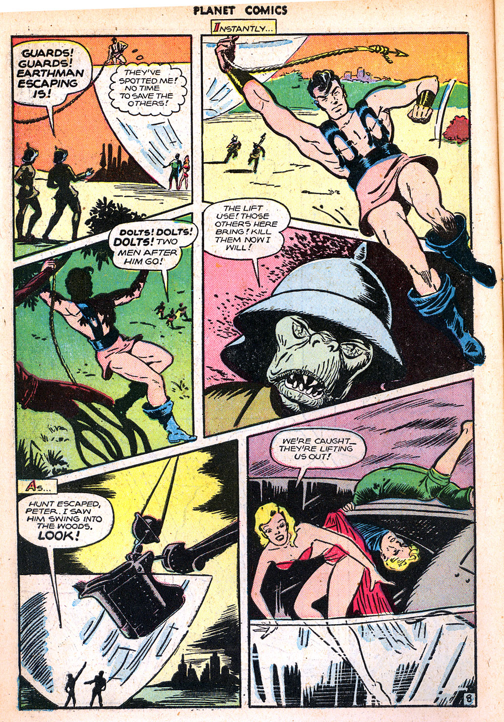 Planet Comics #47 (Fiction House), page 10. Public domain (US).