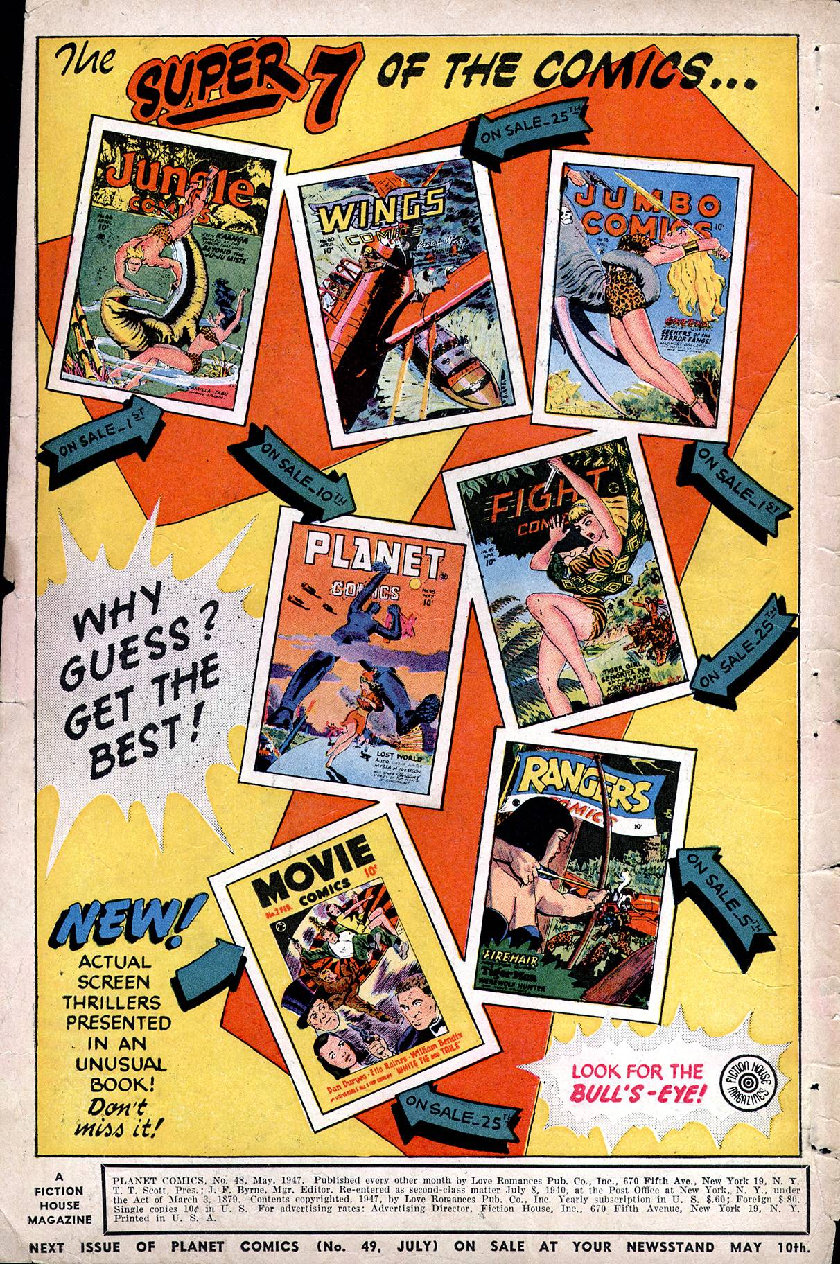 Planet Comics #48 (Fiction House), page 2. Public domain (US).