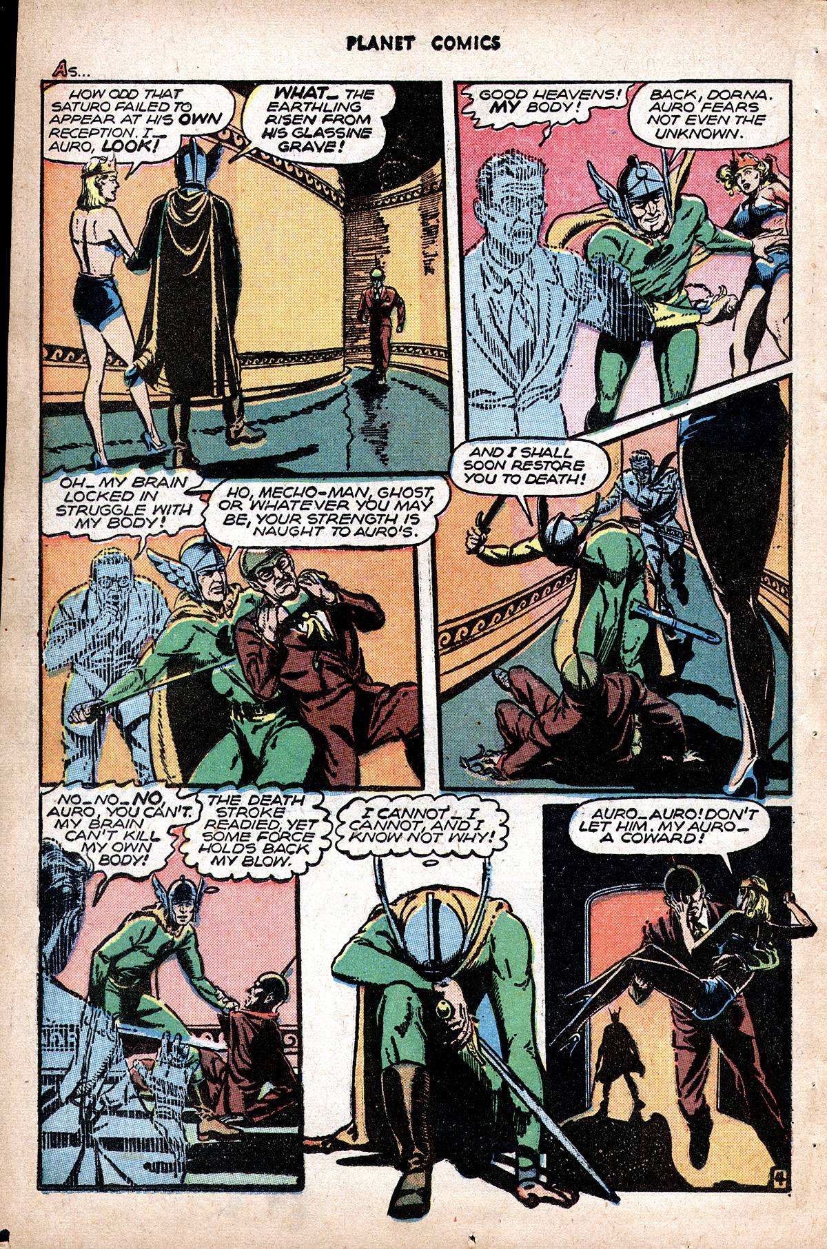 Planet Comics #48 (Fiction House), page 22. Public domain (US).