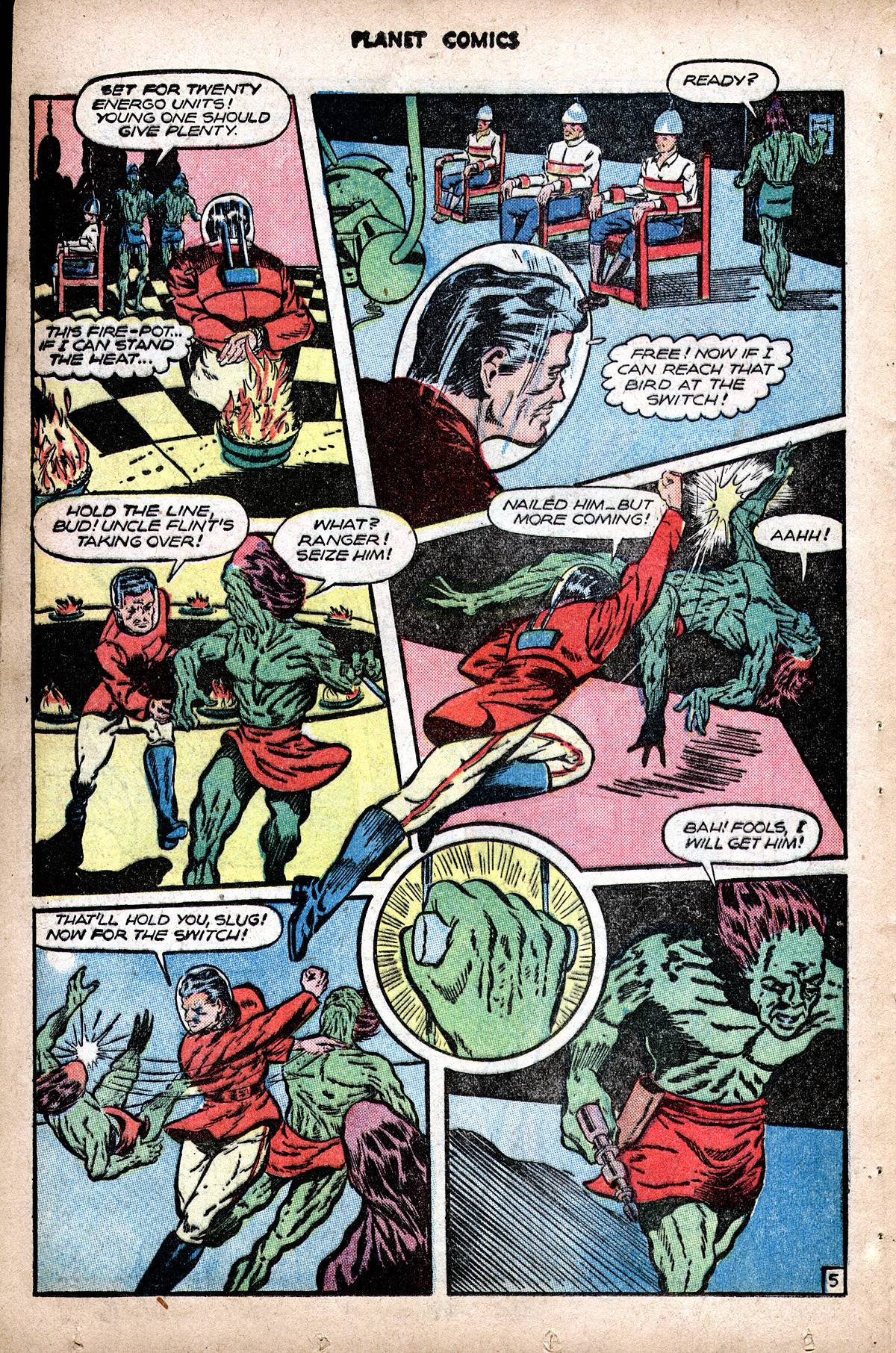 Planet Comics #48 (Fiction House), page 32. Public domain (US).