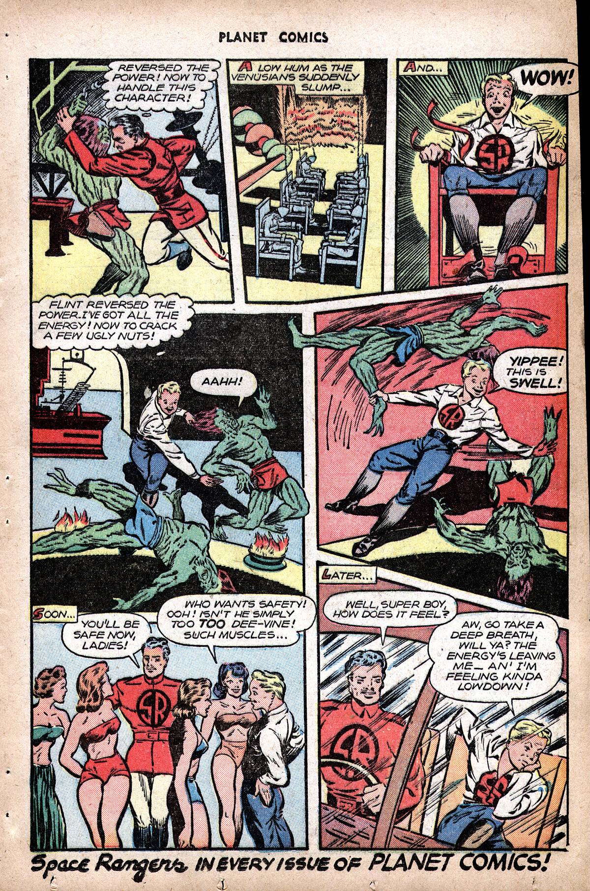 Planet Comics #48 (Fiction House), page 33. Public domain (US).