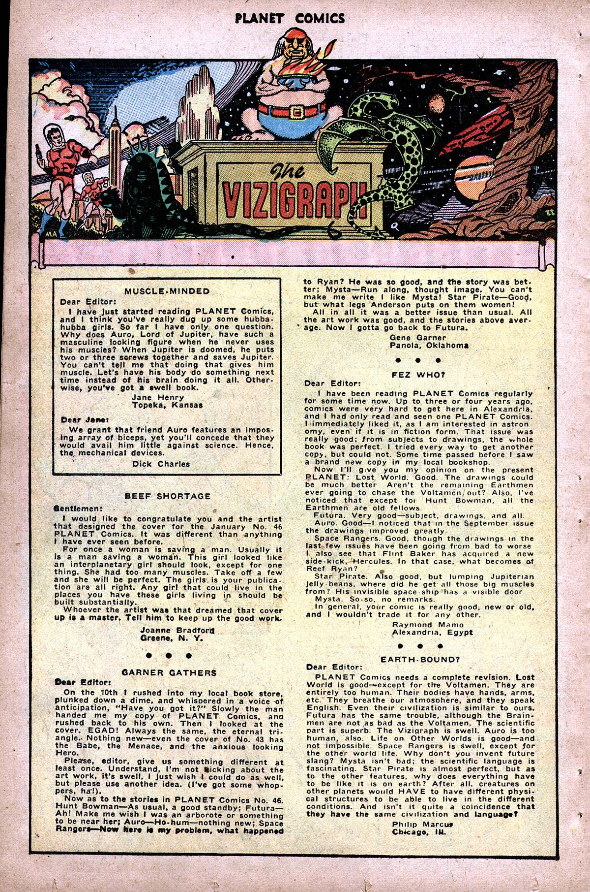 Planet Comics #48 (Fiction House), page 34. Public domain (US).