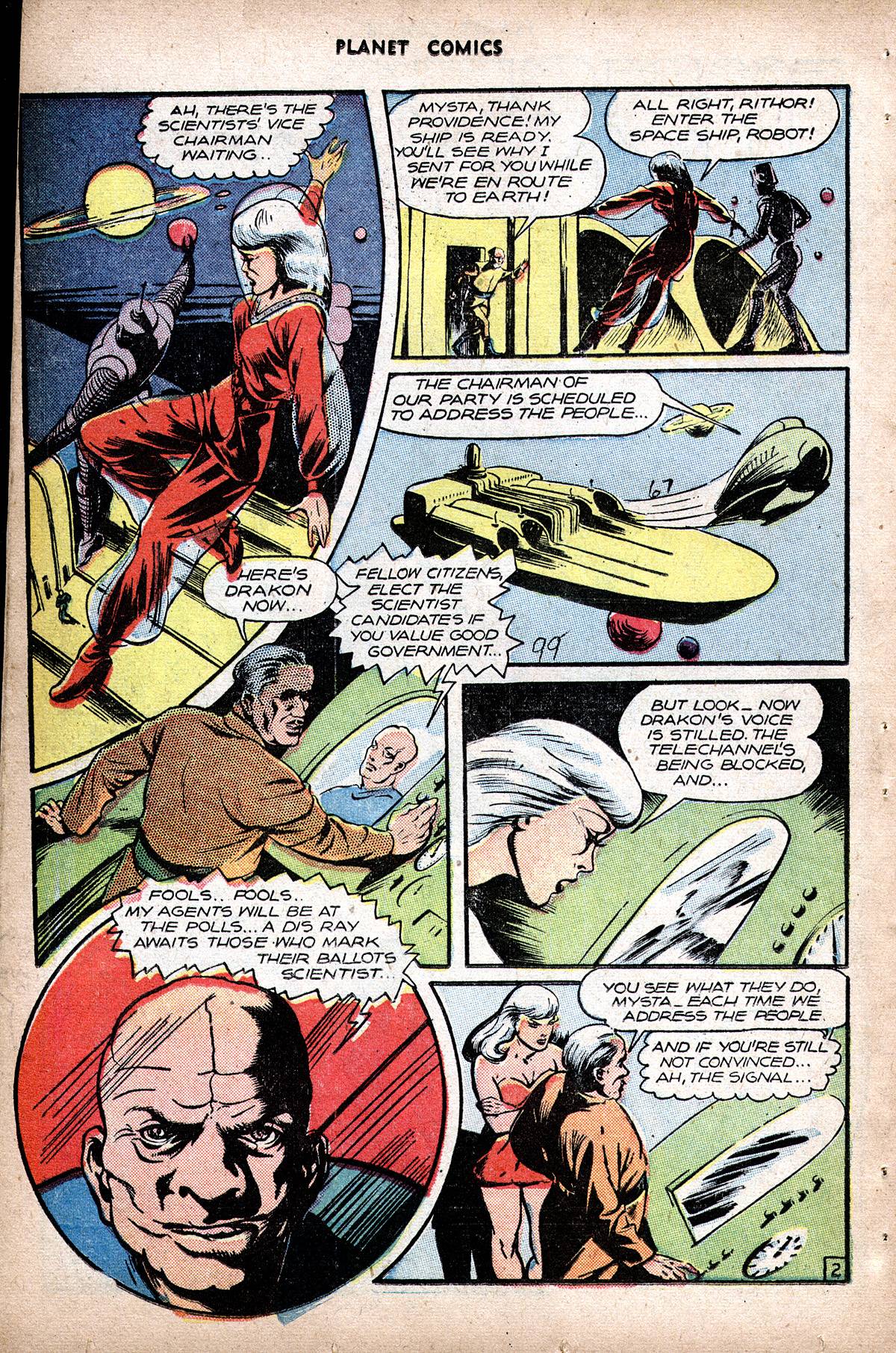 Planet Comics #48 (Fiction House), page 36. Public domain (US).
