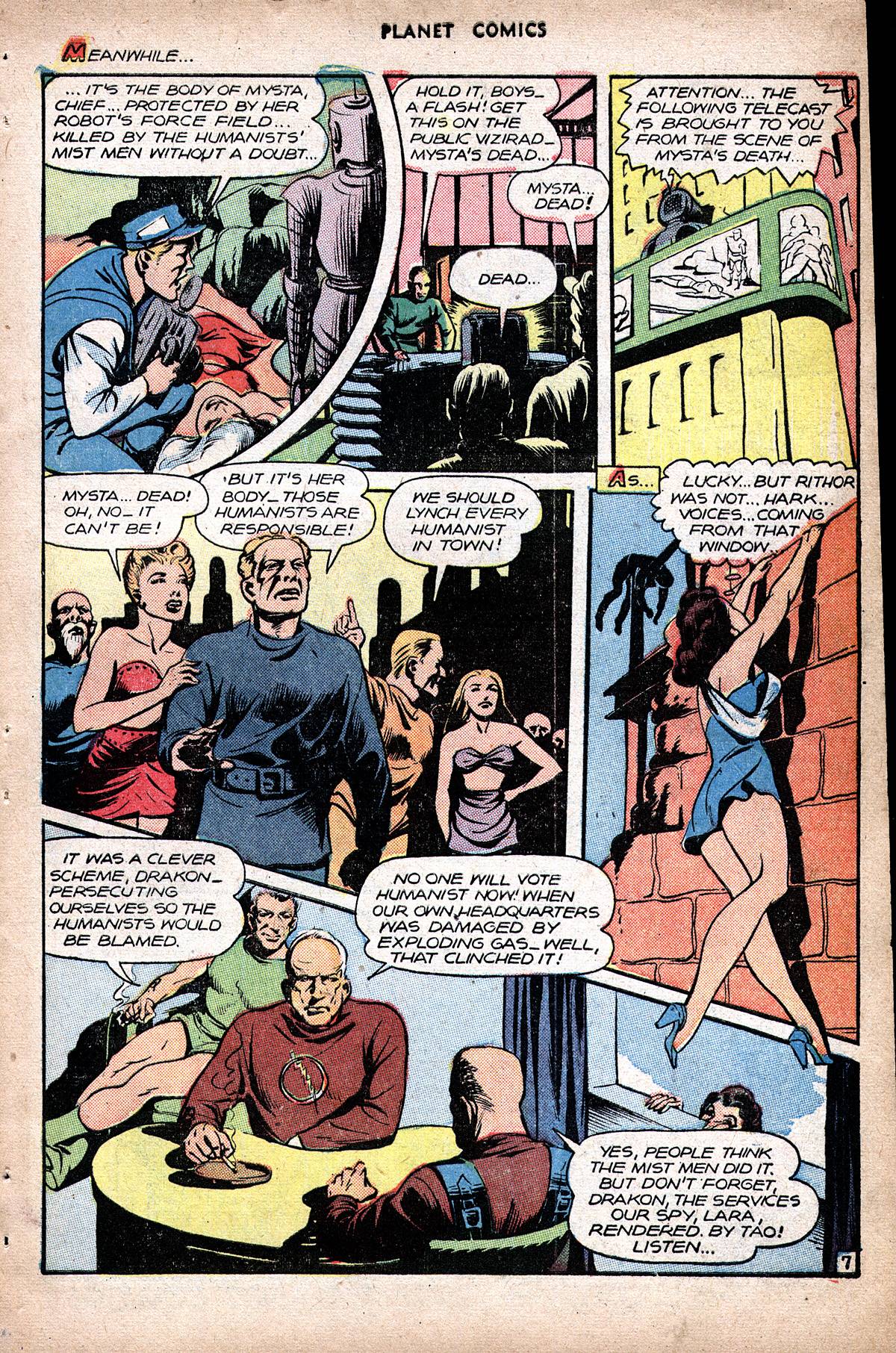 Planet Comics #48 (Fiction House), page 41. Public domain (US).