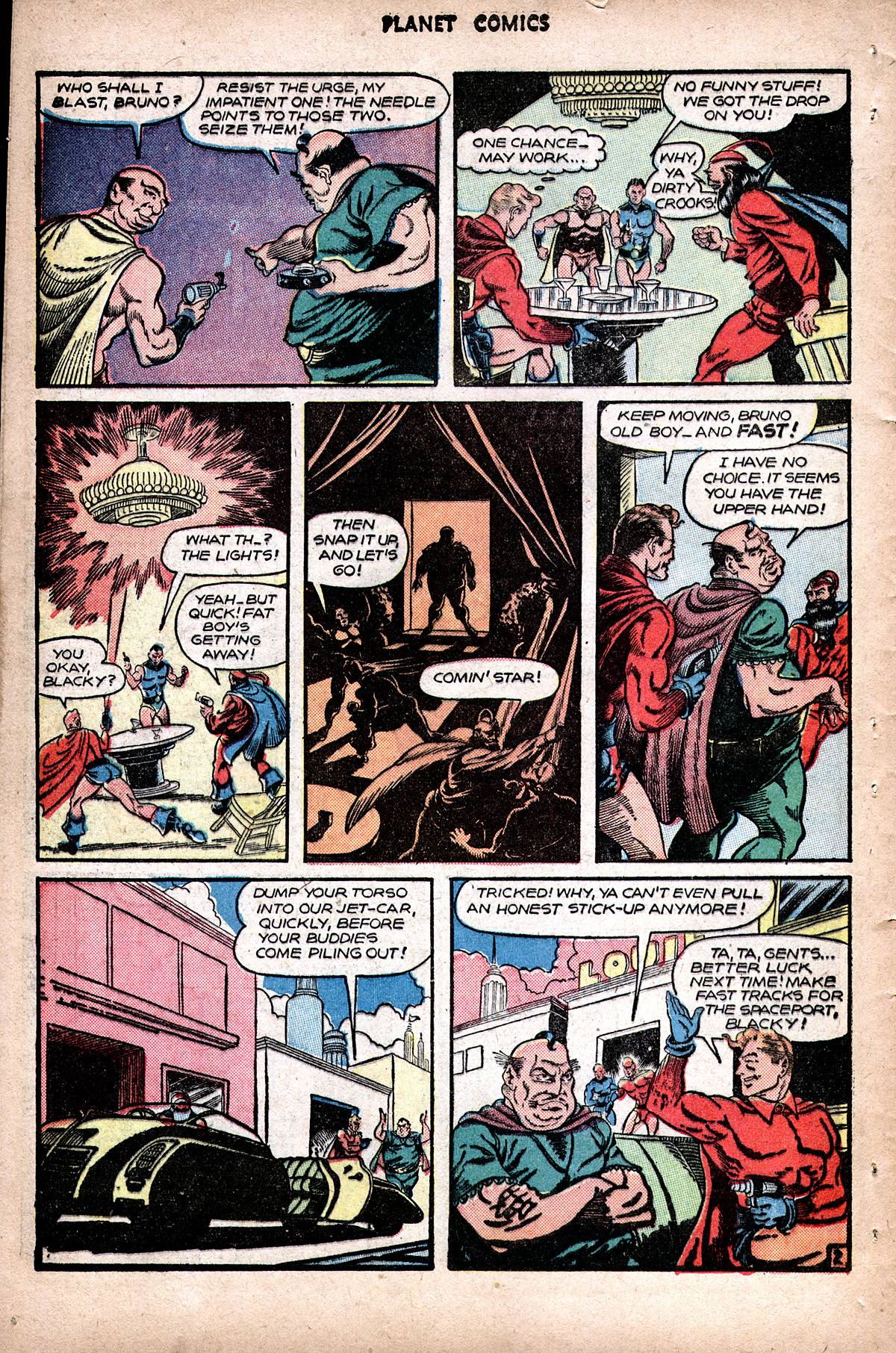 Planet Comics #48 (Fiction House), page 44. Public domain (US).