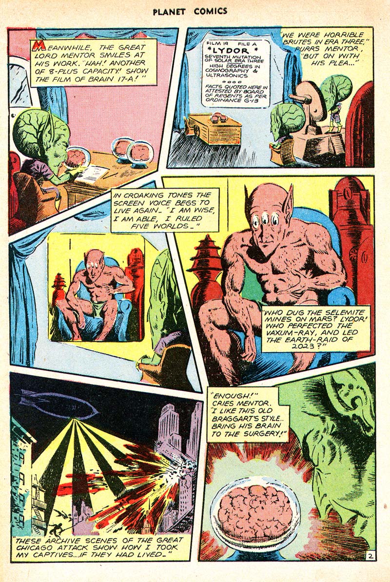 Planet Comics #49 (Fiction House), page 14. Public domain (US).