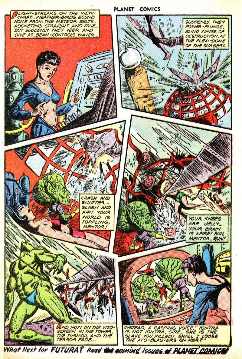 Planet Comics #49 (Fiction House), page 18. Public domain (US).