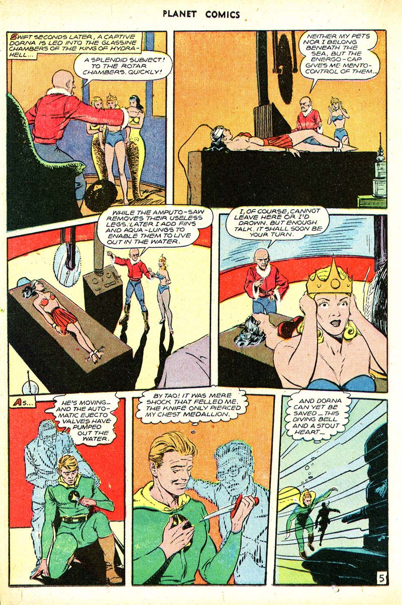 Planet Comics #49 (Fiction House), page 24. Public domain (US).