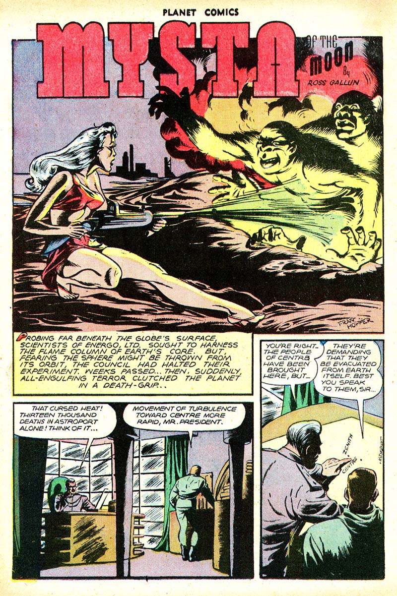 Planet Comics #49 (Fiction House), page 36. Public domain (US).