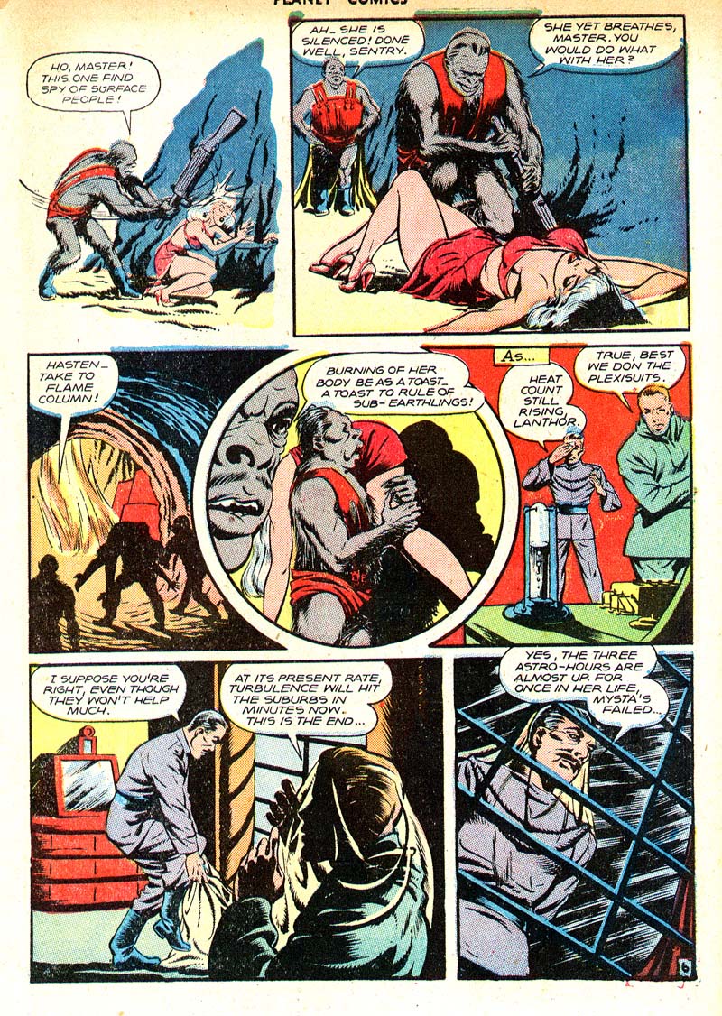Planet Comics #49 (Fiction House), page 41. Public domain (US).