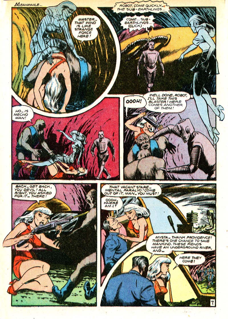 Planet Comics #49 (Fiction House), page 42. Public domain (US).