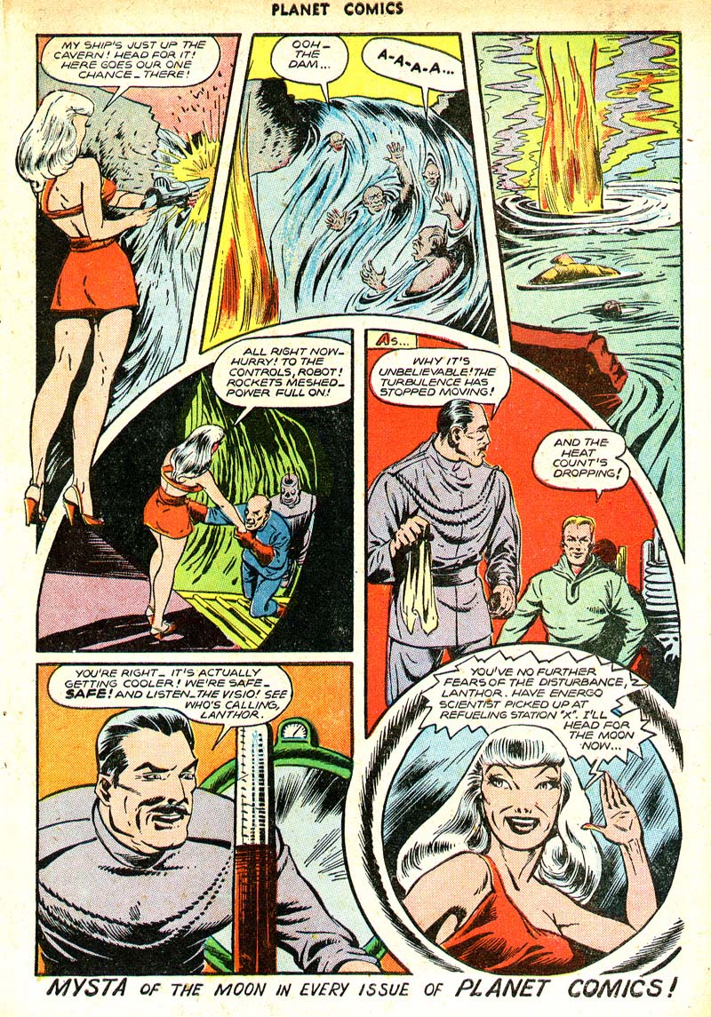 Planet Comics #49 (Fiction House), page 43. Public domain (US).