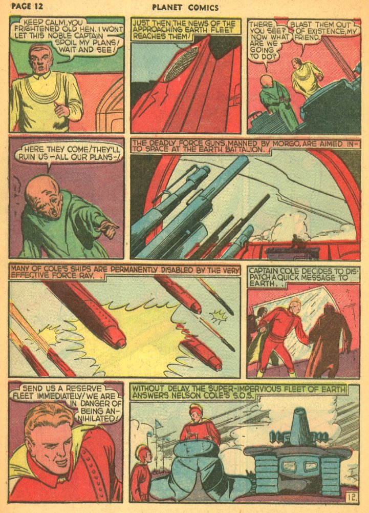 Planet Comics #5 (Fiction House), page 14. Public domain (US).
