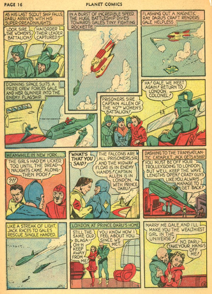 Planet Comics #5 (Fiction House), page 18. Public domain (US).