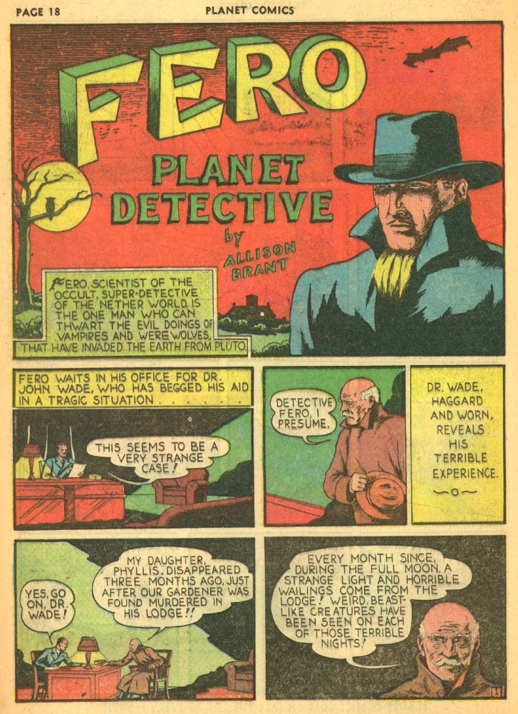 Planet Comics #5 (Fiction House), page 20. Public domain (US).