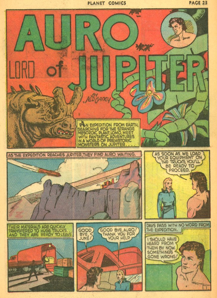 Planet Comics #5 (Fiction House), page 25. Public domain (US).