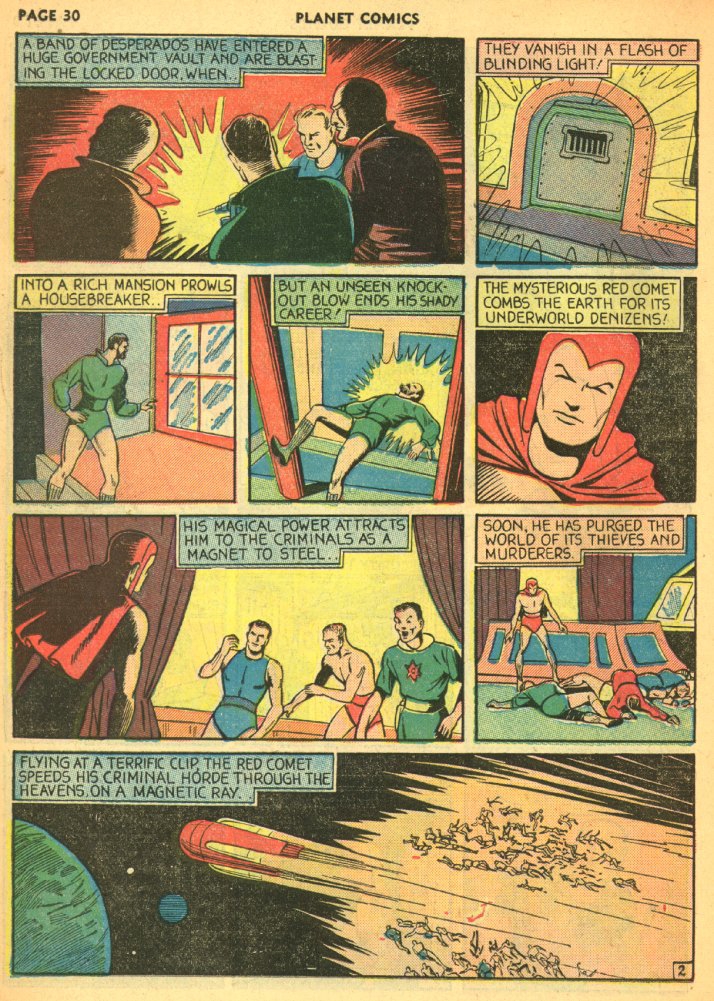 Planet Comics #5 (Fiction House), page 32. Public domain (US).