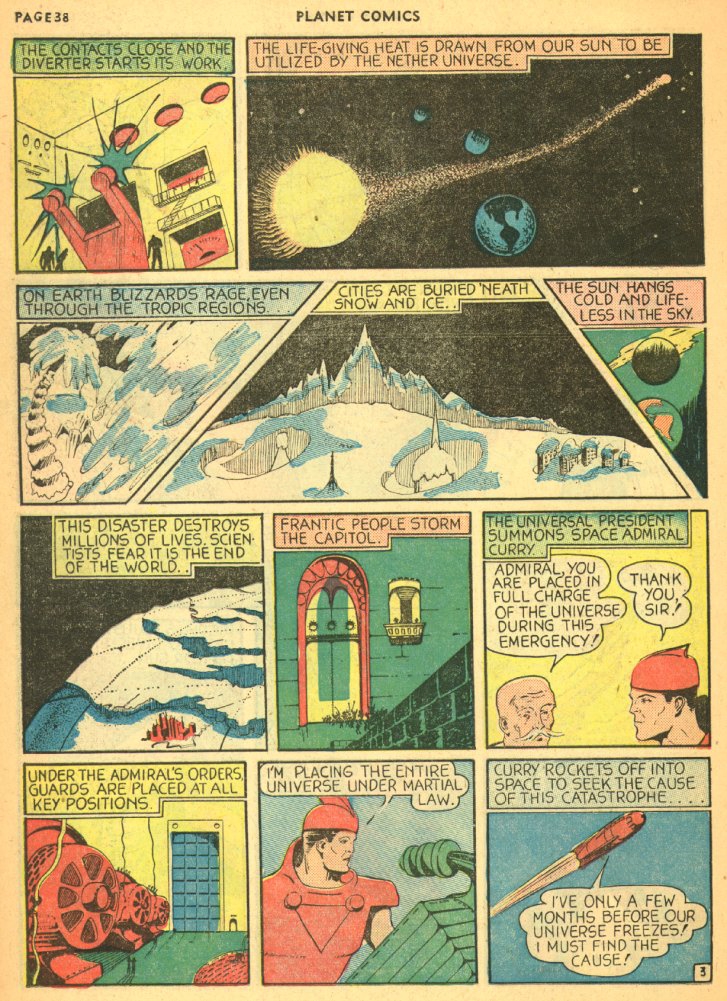 Planet Comics #5 (Fiction House), page 40. Public domain (US).