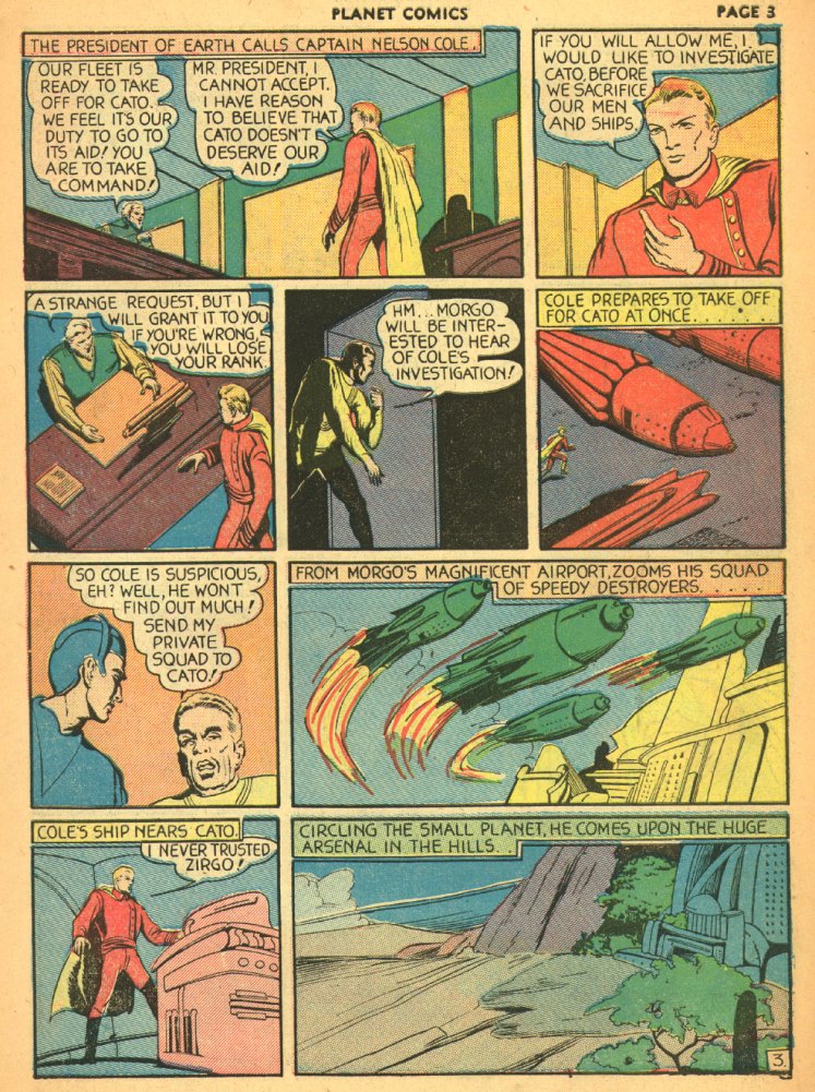 Planet Comics #5 (Fiction House), page 5. Public domain (US).