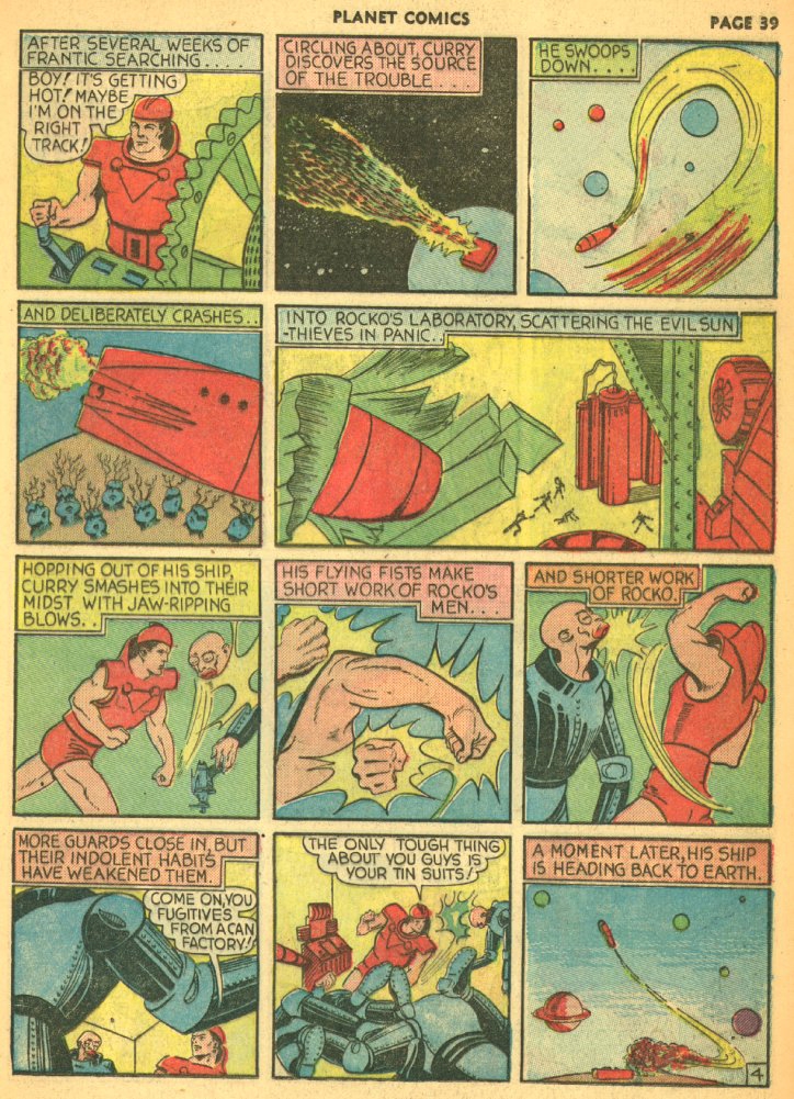 Planet Comics #5 (Fiction House), page 41. Public domain (US).