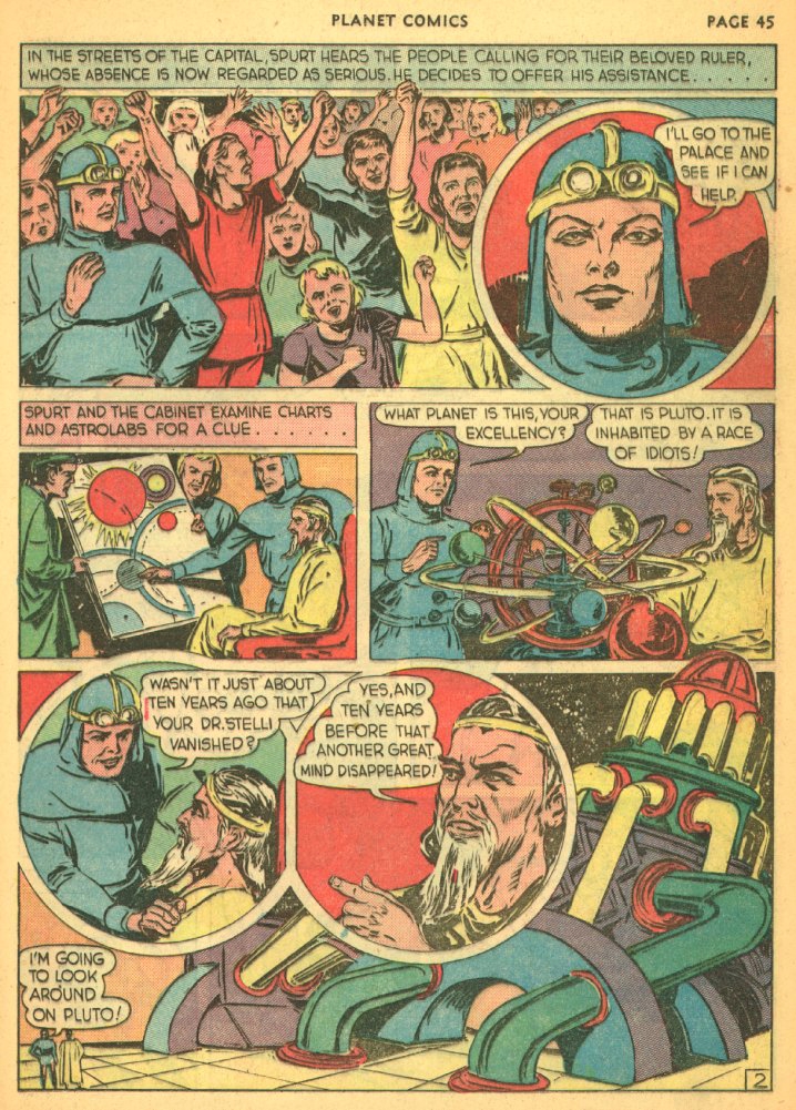 Planet Comics #5 (Fiction House), page 47. Public domain (US).