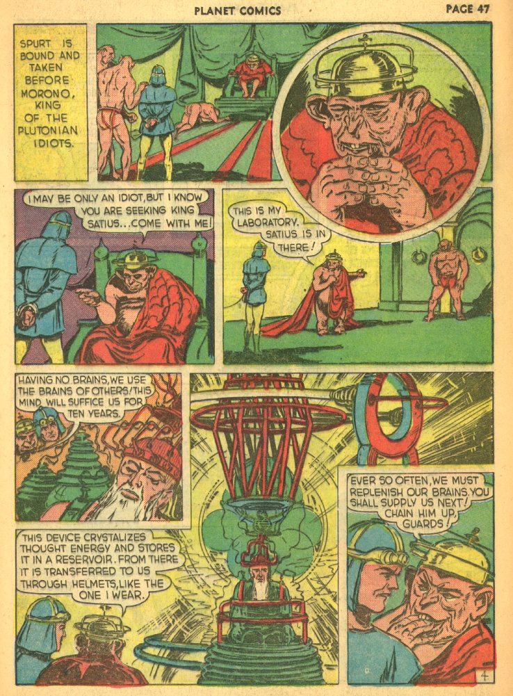 Planet Comics #5 (Fiction House), page 49. Public domain (US).