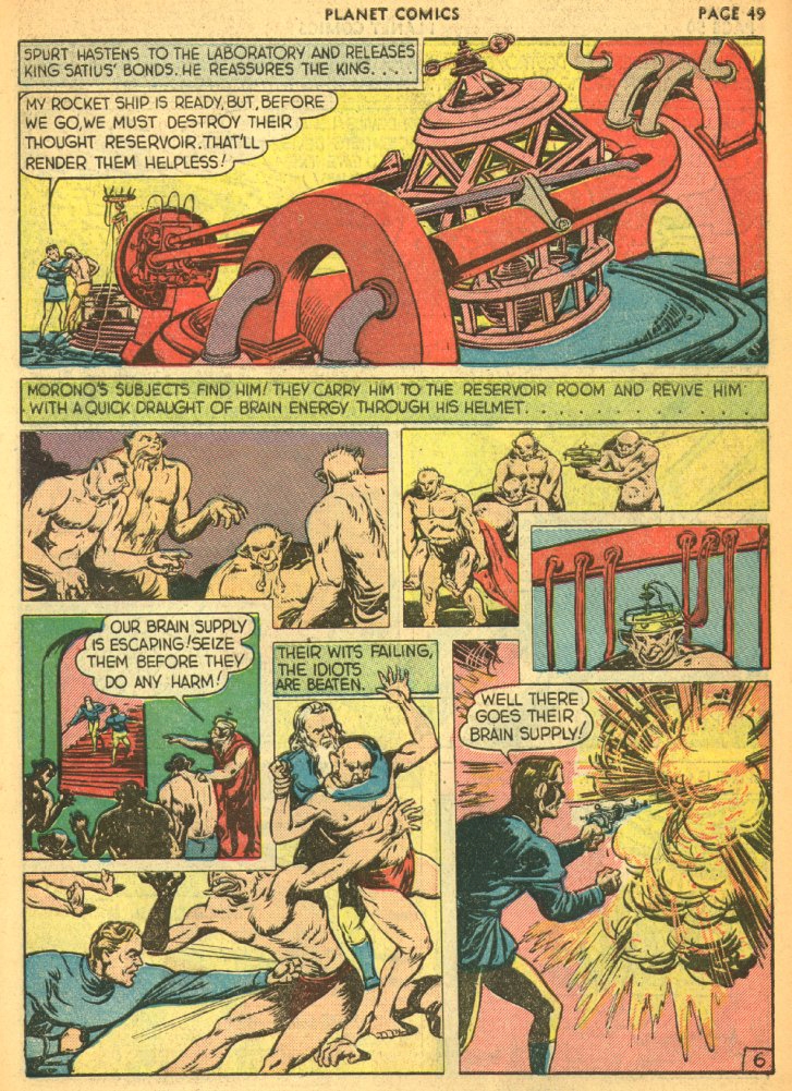 Planet Comics #5 (Fiction House), page 51. Public domain (US).