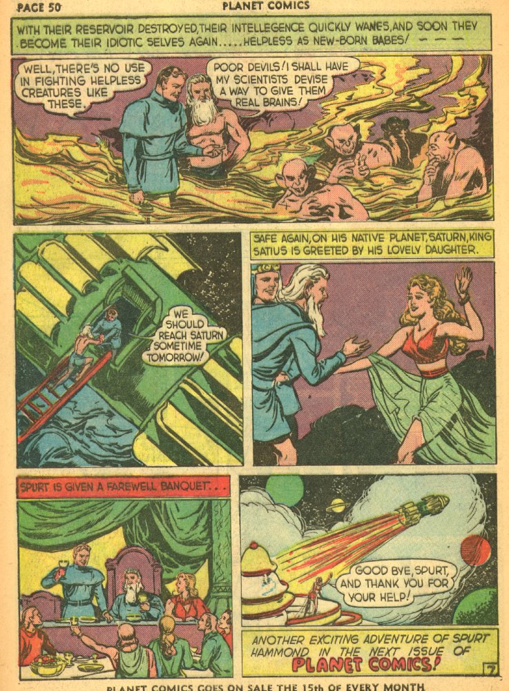 Planet Comics #5 (Fiction House), page 52. Public domain (US).