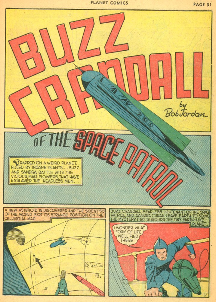Planet Comics #5 (Fiction House), page 53. Public domain (US).