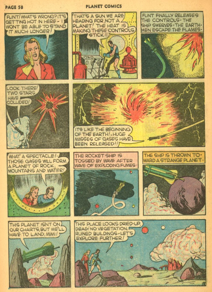 Planet Comics #5 (Fiction House), page 60. Public domain (US).
