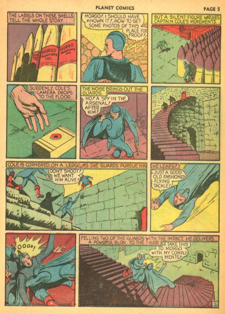 Planet Comics #5 (Fiction House), page 7. Public domain (US).
