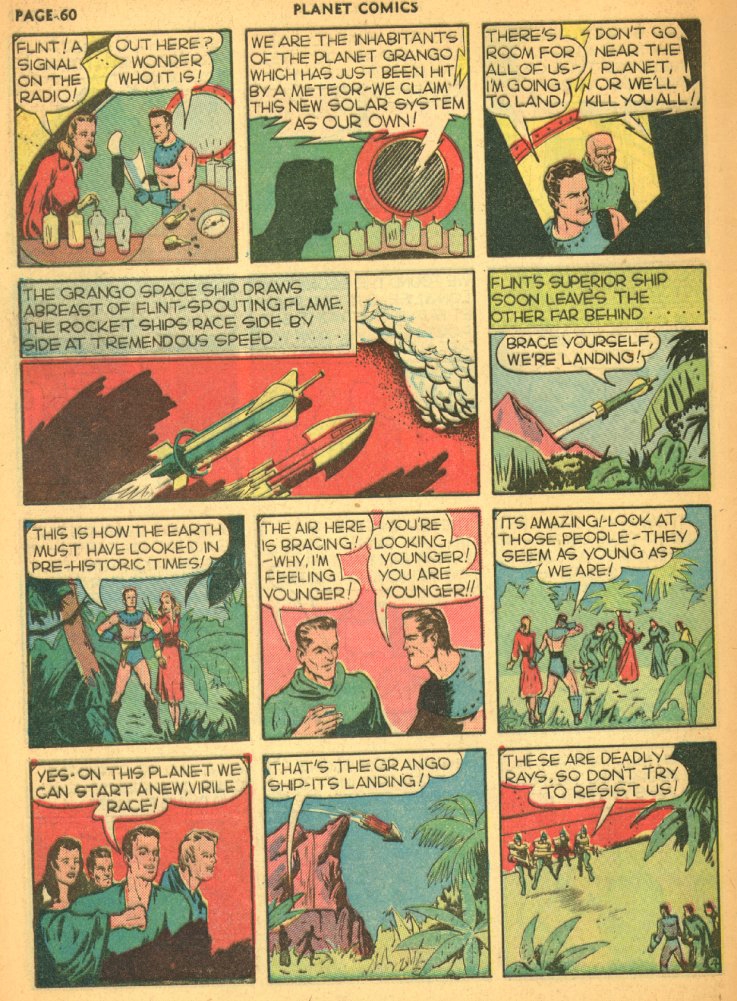 Planet Comics #5 (Fiction House), page 62. Public domain (US).