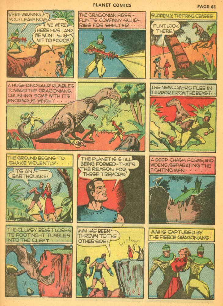 Planet Comics #5 (Fiction House), page 63. Public domain (US).