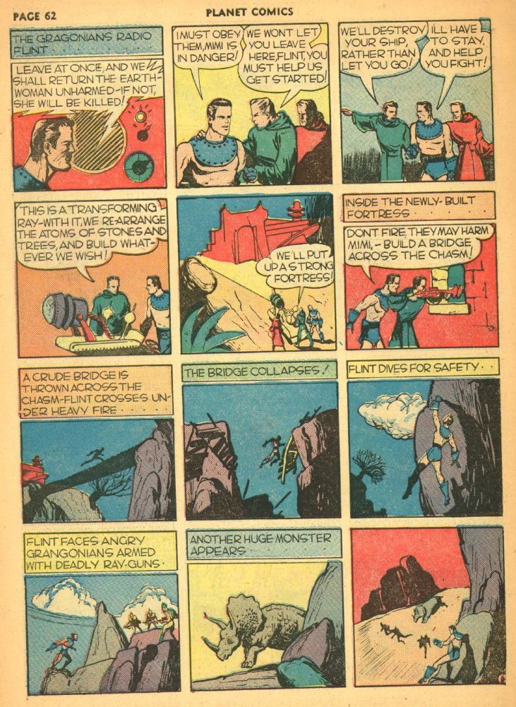 Planet Comics #5 (Fiction House), page 64. Public domain (US).