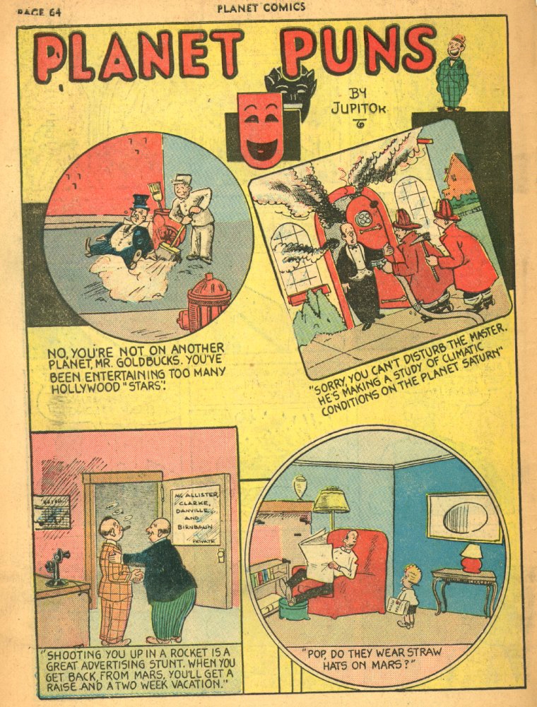 Planet Comics #5 (Fiction House), page 66. Public domain (US).