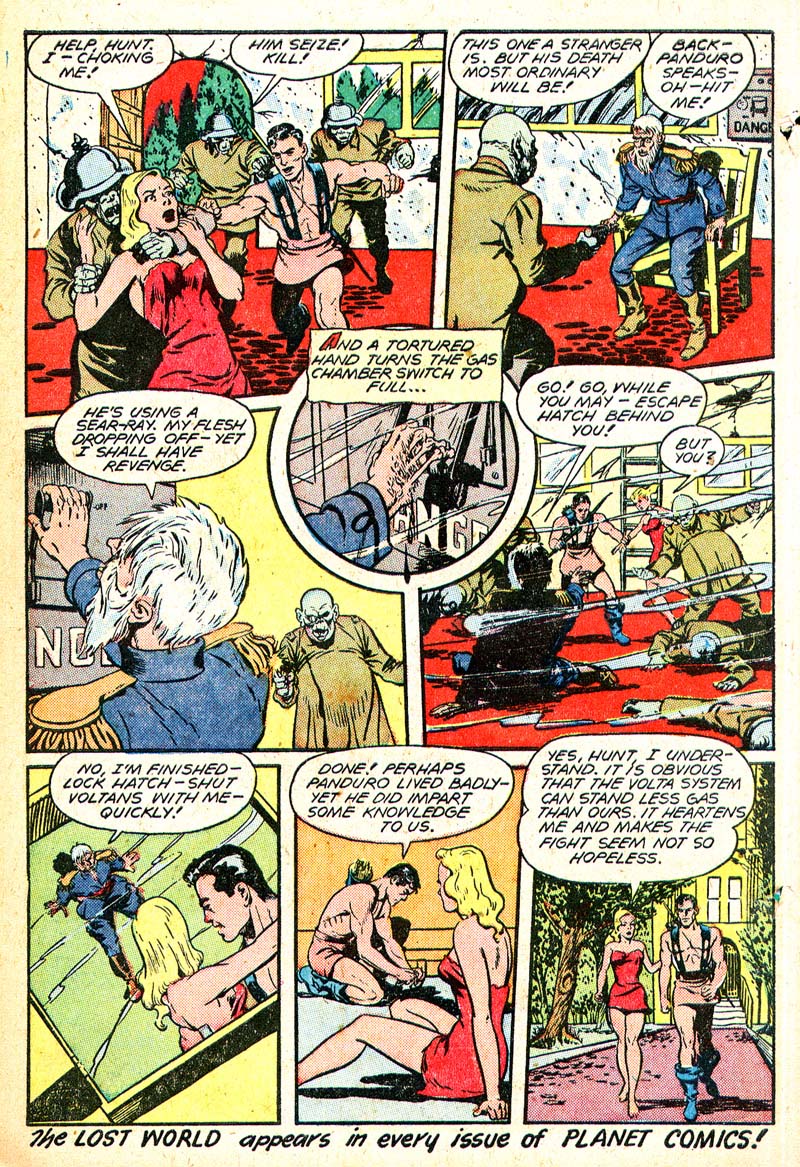 Planet Comics #50 (Fiction House), page 12. Public domain (US).