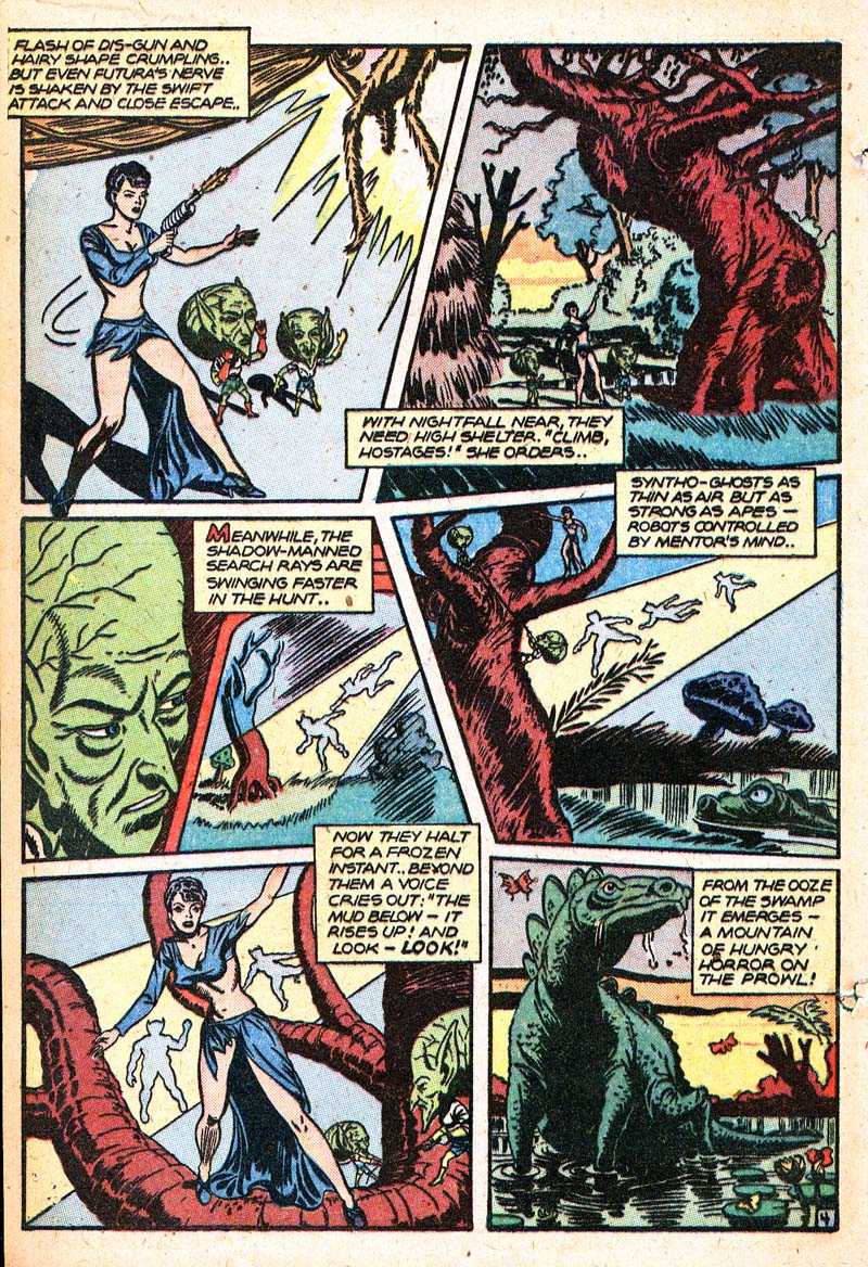 Planet Comics #50 (Fiction House), page 16. Public domain (US).