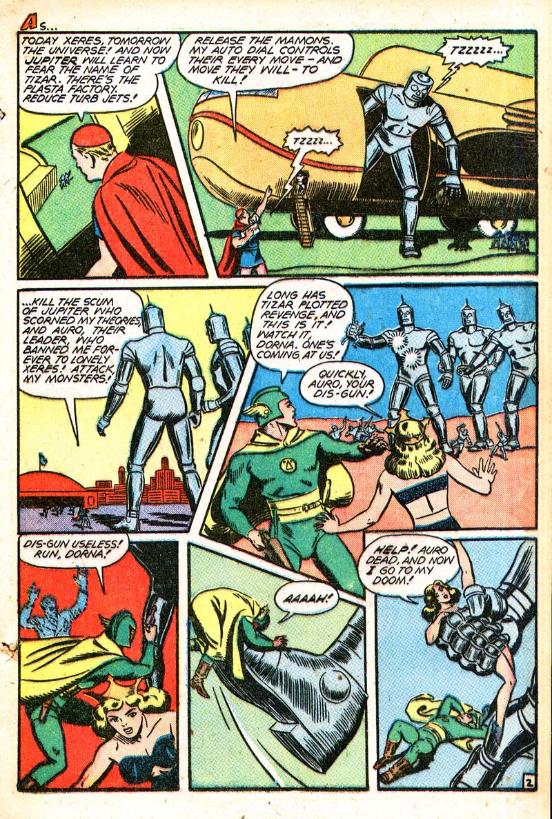 Planet Comics #50 (Fiction House), page 21. Public domain (US).