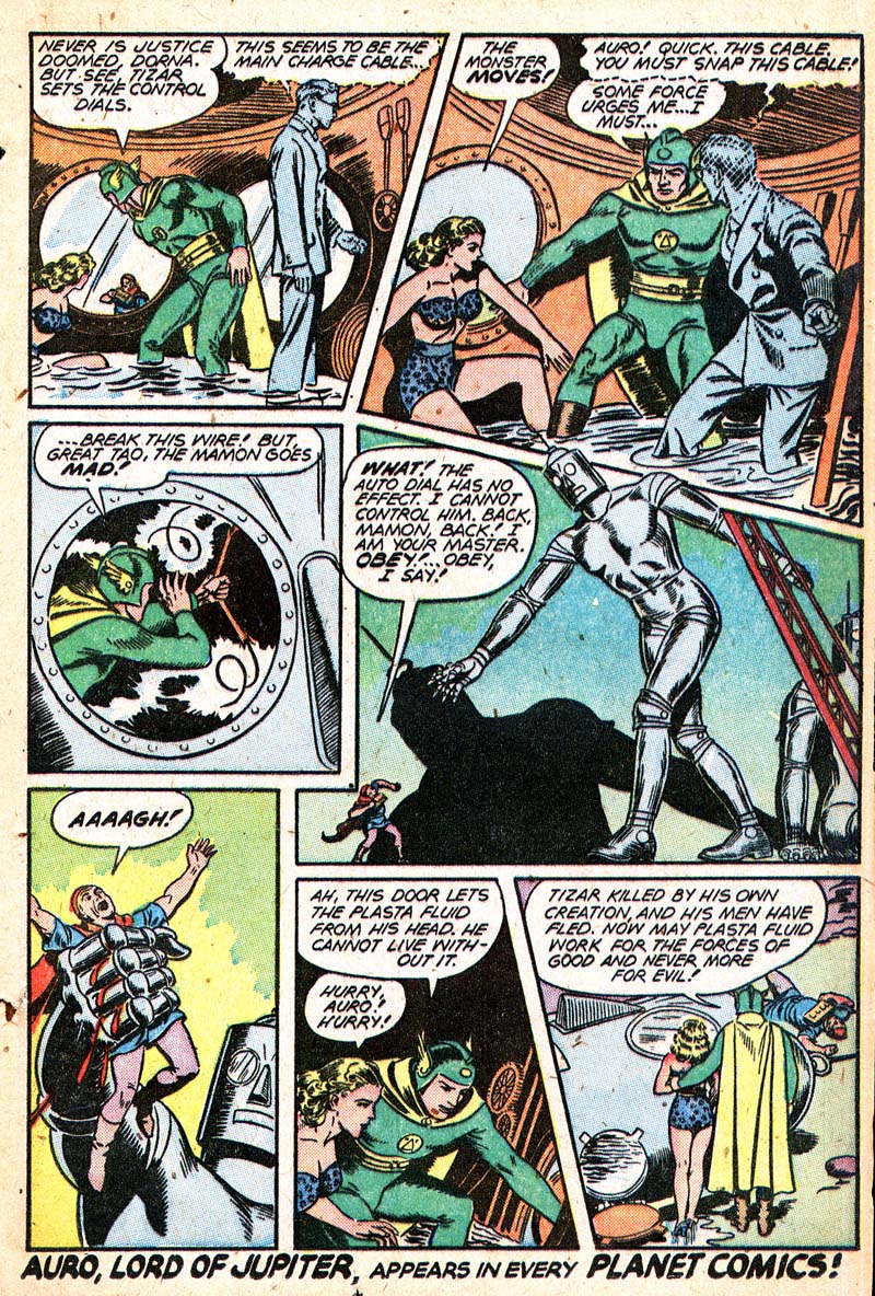 Planet Comics #50 (Fiction House), page 25. Public domain (US).