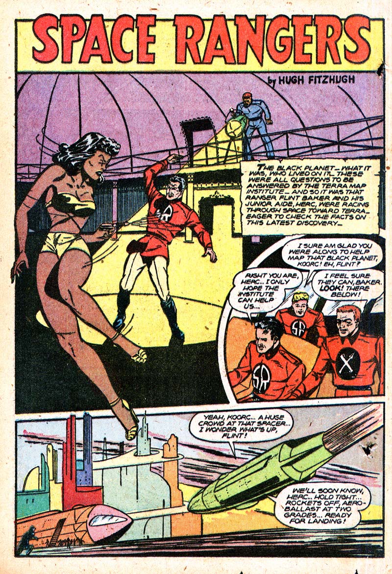 Planet Comics #50 (Fiction House), page 28. Public domain (US).