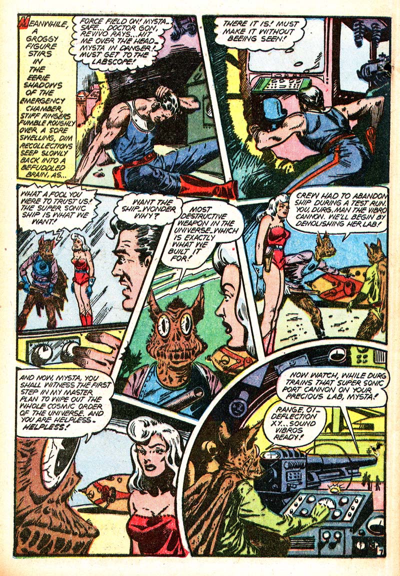 Planet Comics #50 (Fiction House), page 42. Public domain (US).