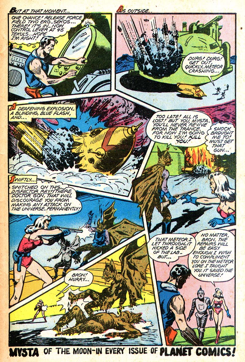 Planet Comics #50 (Fiction House), page 43. Public domain (US).