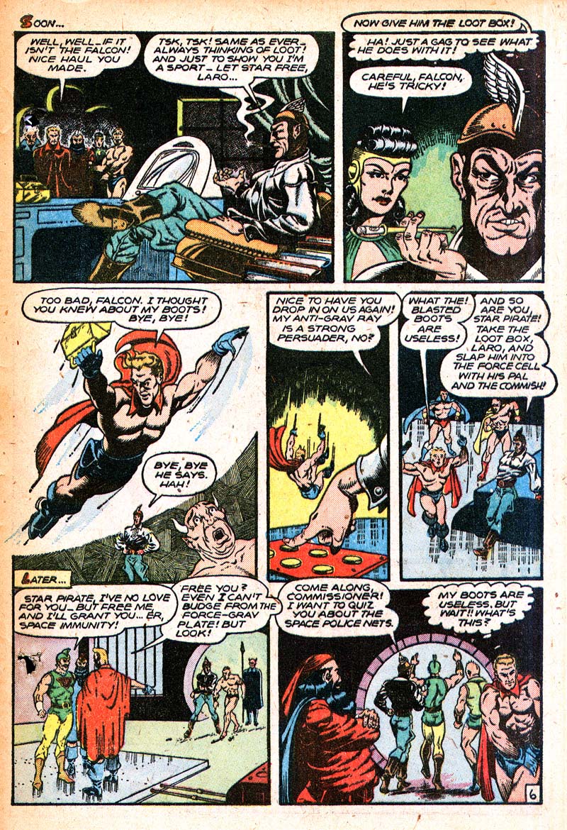 Planet Comics #50 (Fiction House), page 49. Public domain (US).