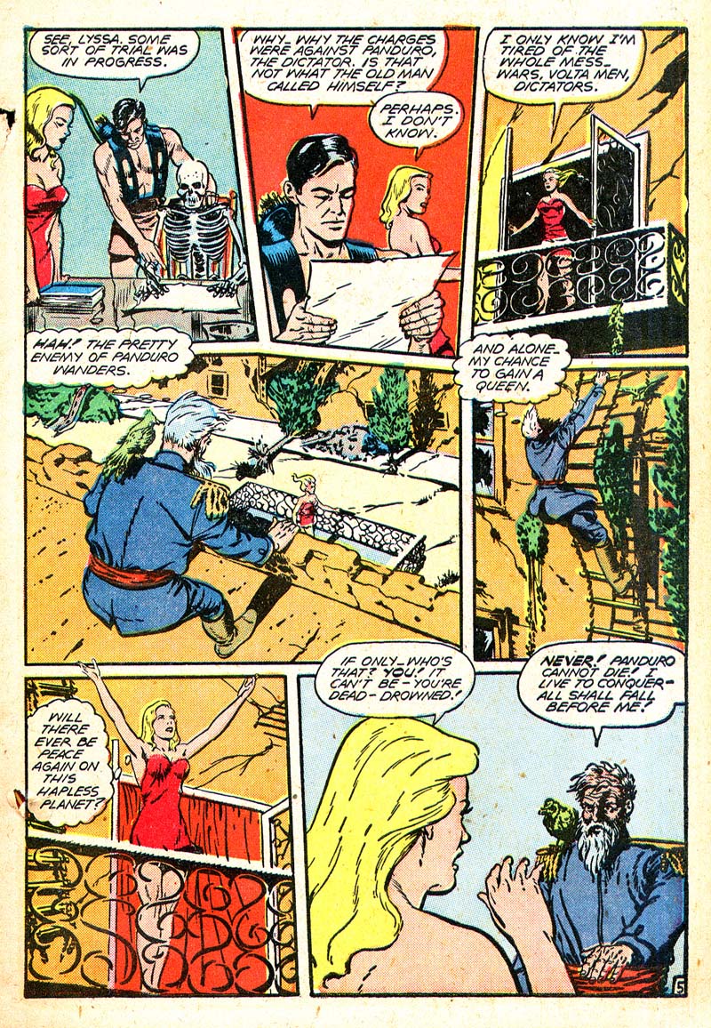 Planet Comics #50 (Fiction House), page 7. Public domain (US).