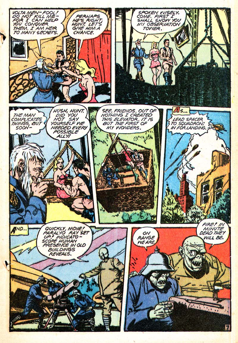 Planet Comics #50 (Fiction House), page 9. Public domain (US).