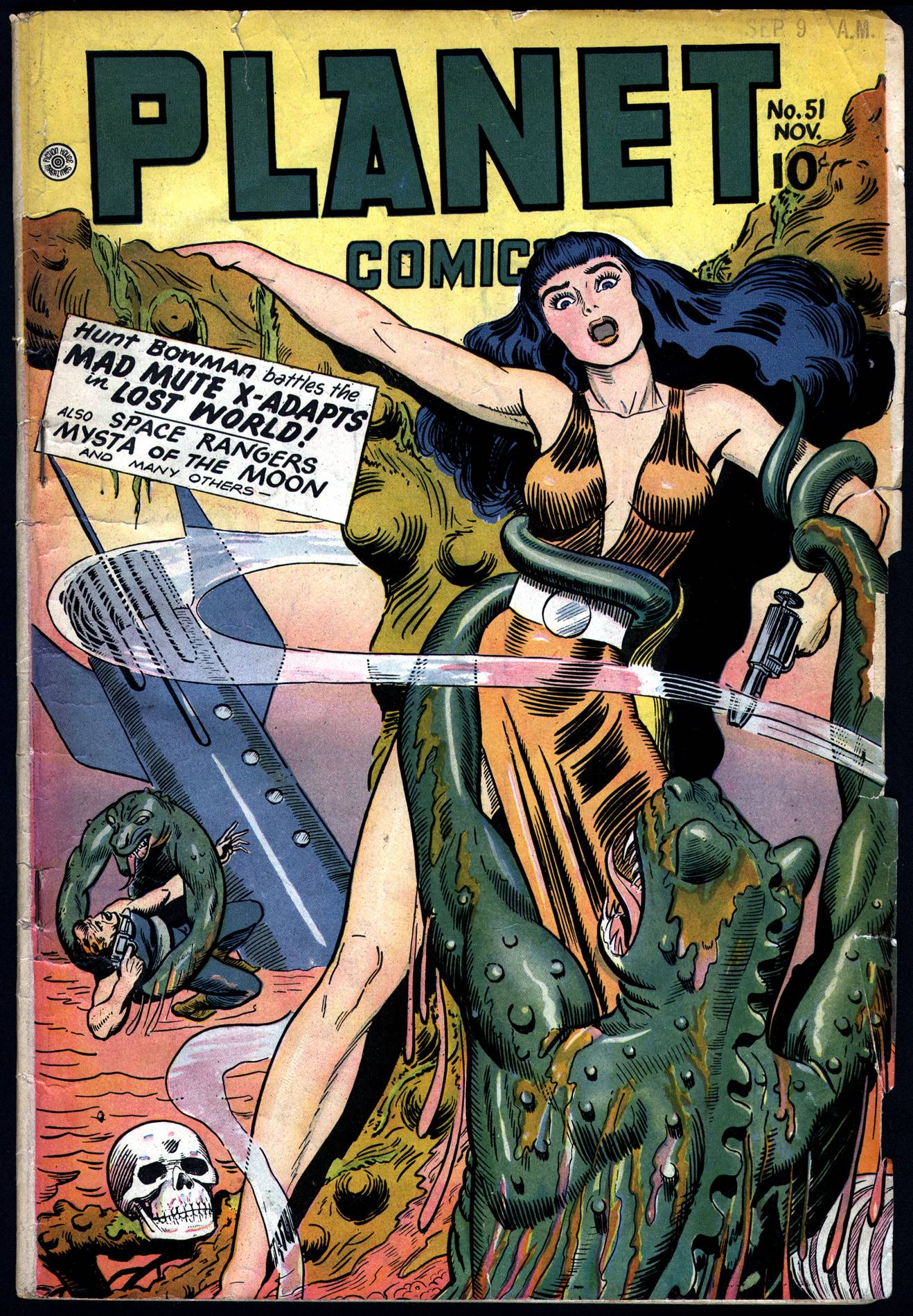 Planet Comics #51 (Fiction House), page 2. Public domain (US).