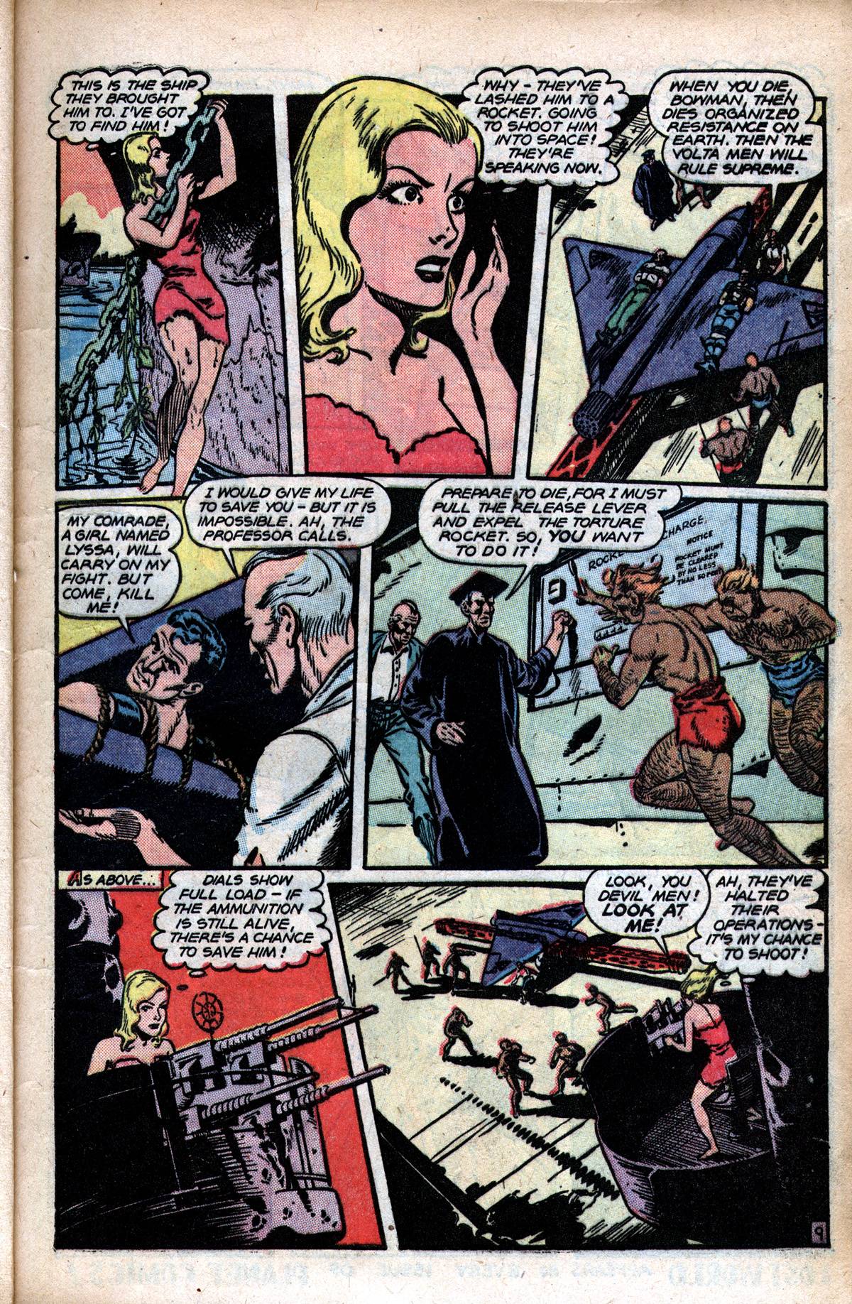 Planet Comics #51 (Fiction House), page 12. Public domain (US).
