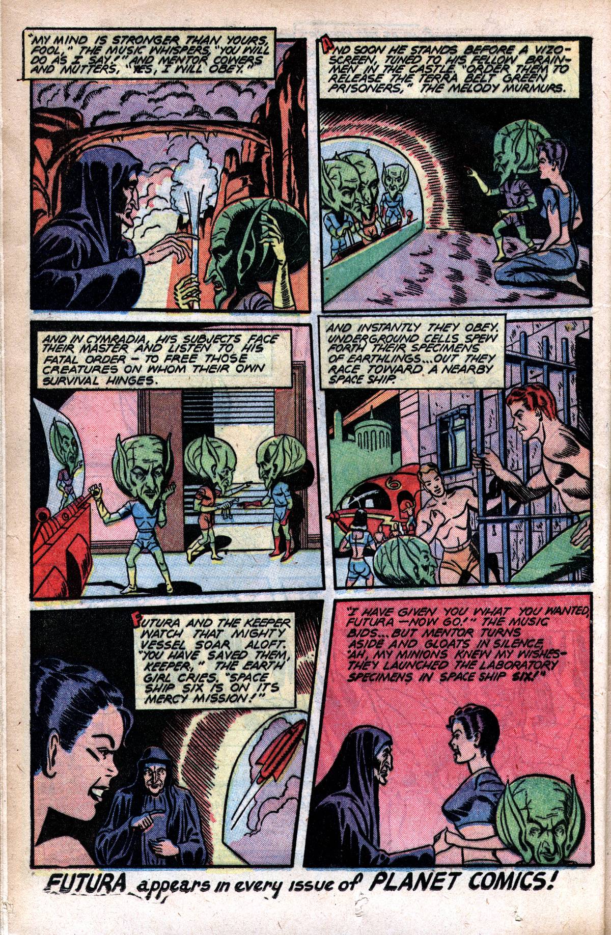 Planet Comics #51 (Fiction House), page 19. Public domain (US).