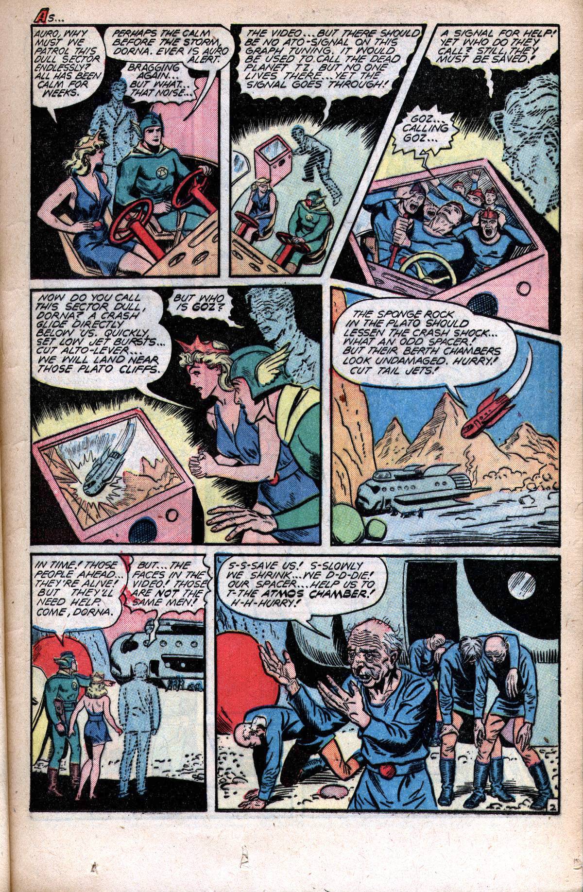 Planet Comics #51 (Fiction House), page 22. Public domain (US).