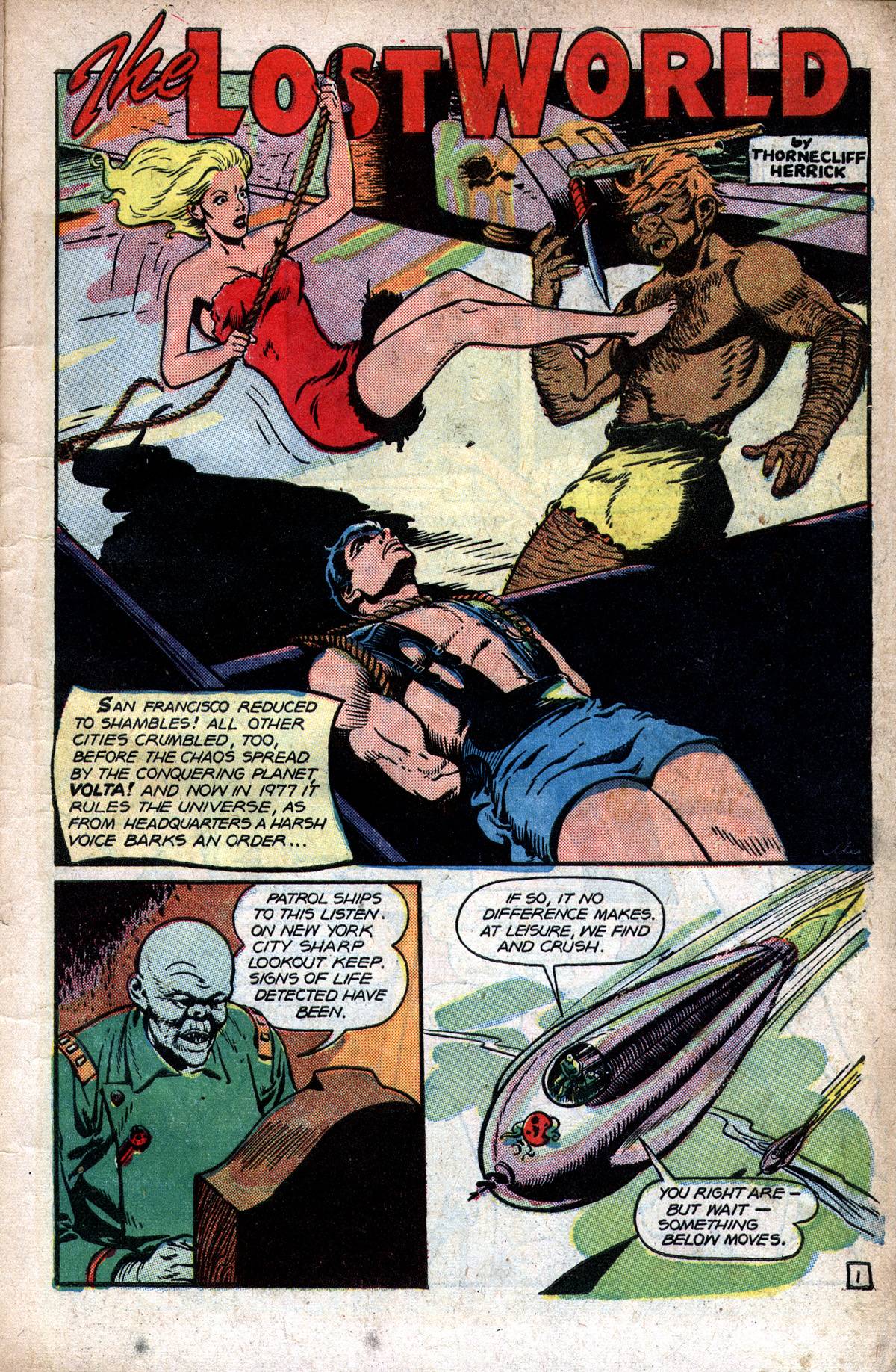 Planet Comics #51 (Fiction House), page 4. Public domain (US).